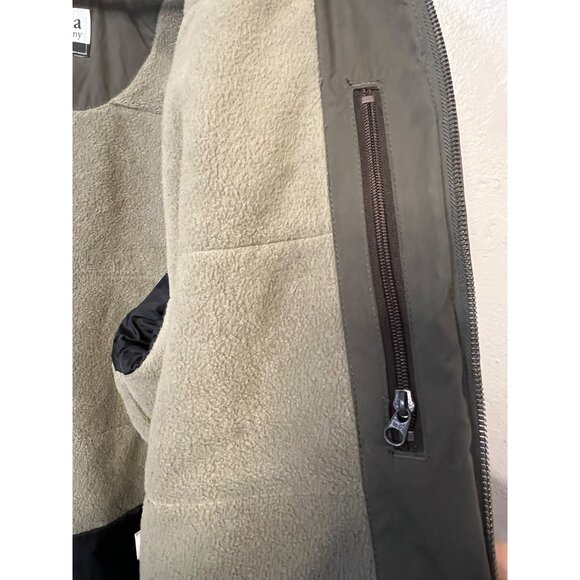 Columbia Men's L Dk Gray Insulated Jacket With Fleece Lining Logo Zip Pockets - Picture 15 of 16